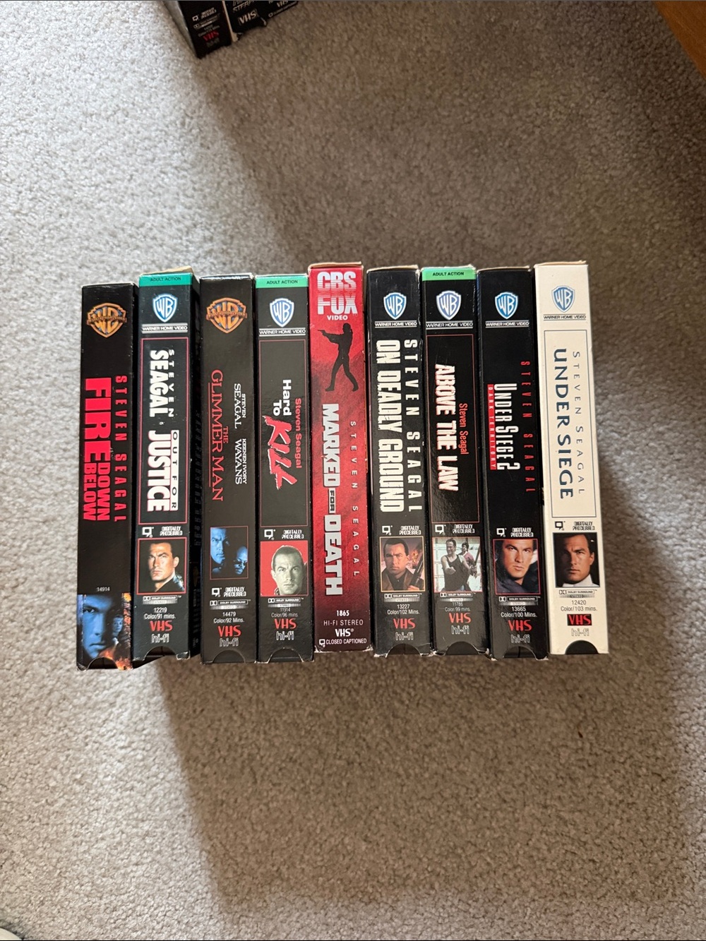 Steven Seagal VHS Movie Collection -